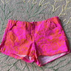 Lilly Pulitzer Liza Shorts Pop Pink. Hot Pink And Orange 4